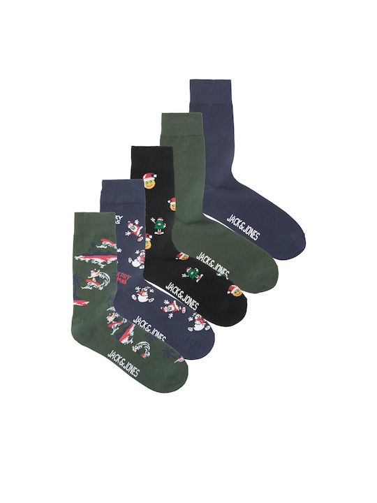 Jack & Jones Men's Christmas Socks Multicolour 5Pack