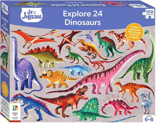 Puzzle pentru Copii Dinosaurs pentru 6+ ani+ Ani 100buc Hinkler
