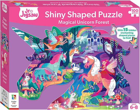 Παιδικό Puzzle Magical Unicorn Forest για 6+ Ετών 100pcs Hinkler