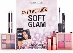 Revolution Beauty Get The Look Soft Glam Σετ Μακιγιάζ για Πρόσωπο, Μάτια & Χείλη 7τμχ
