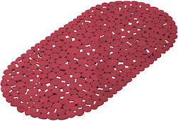 Spitishop Bathtub Mat with Suction Cups Red 36x69cm
