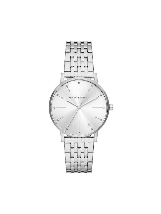 Armani Exchange Lola Watch with Silver Metal Bracelet