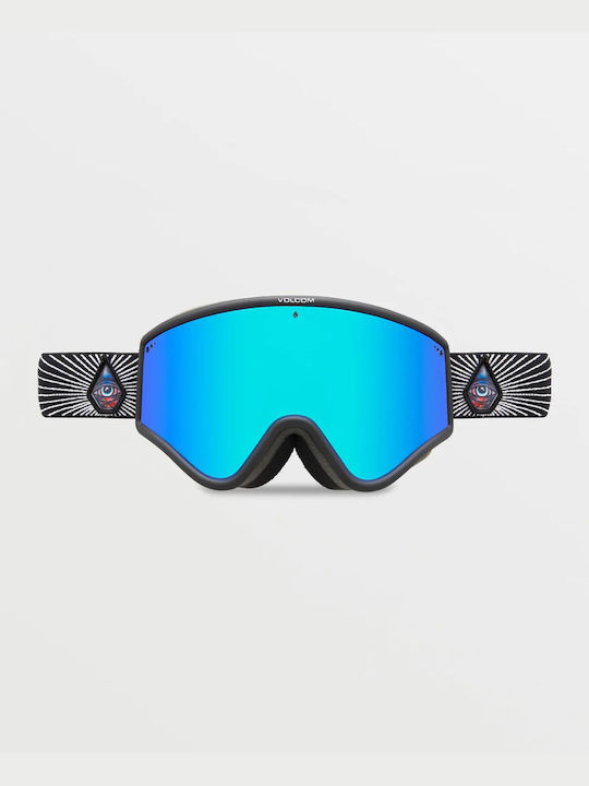 Volcom YAE Jamie Lynn Μάσκα Σκι & Snowboard Ενηλίκων με Φακό Καθρέπτη Bluc/Blue Chrome