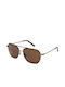 Maui Jim Mano Men's Sunglasses with Gold Metal Frame and Brown Polarized Lens H877-01