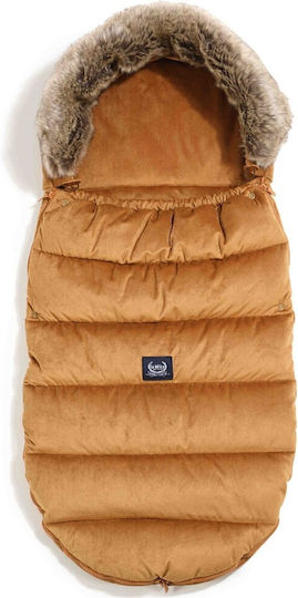 La Millou Aspen Uni Ποδόσακος Καροτσιού Αδιάβροχος Καφέ με Βελούδινη Επένδυση 110x50εκ.