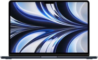 Apple MacBook Air 13.6" (2022) Retina Display (M2-8-Kern/16GB/256GB SSD) Midnight (Internationale Englische Tastatur)