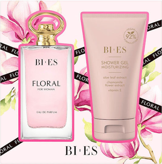 Bi-es Floral Women's Fragrance Set with Eau de Parfum and Shower Gel 2 Pieces