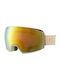 Rossignol MagneLens Ski- und Snowboardbrille für Erwachsene, Beige, mit gelbem Spiegelfilter