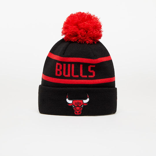 Chicago Bulls Jake Pom Pom Beanie Căciulă Simplu Pentru Bărbați Tricotată Neagră