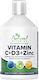 Natural Vitamins Vitamin C + D3 + Zinc Βιταμίνη για Ενέργεια & Ενίσχυση του Ανοσοποιητικού Πορτοκάλι 500ml
