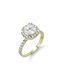 14K Yellow Gold Single Stone Ring with cubic zirconia ΔK1207