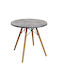 Randy Table Kitchen Wooden Gray 70x70x69cm