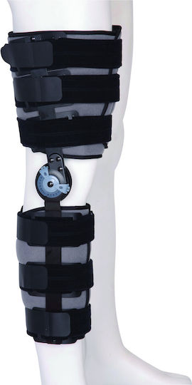 Medical Brace MB.9060 Νάρθηκας Μηροκνημικός σε Μαύρο Χρώμα