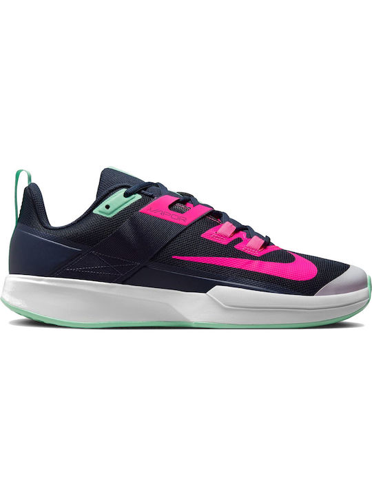 Nike Vapor Lite Ανδρικά Παπούτσια Τένις για Σκληρά Γήπεδα Obsidian / Hyper Pink / Green Glow / White
