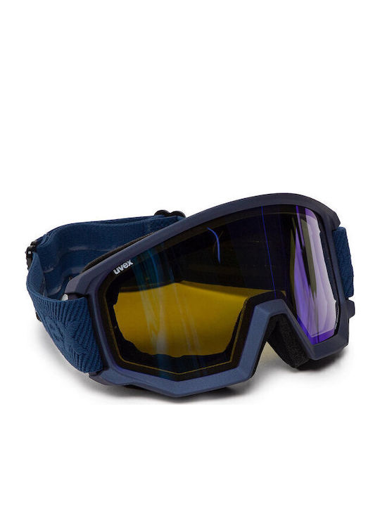 Uvex Athletic FM Ski- & Snowboardbrille Erwachsene Blau mit Linse Spiegel in Blau Farbe Uvex Athletic FM Ski- & Snowboardbrille Erwachsene Blau mit Linse Spiegel in Blau Farbe