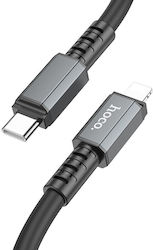 Hoco X85 Strength USB-C to Lightning Cable 20W Μαύρο 1m