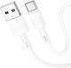 Hoco X83 Victory USB 2.0 Cable USB-C male - USB-A 60W Λευκό 1m HC-X83TWH