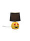 Trio Lighting Loveley Ceramic Table Lamp for Socket E14 with Brown Shade and Yellow Base