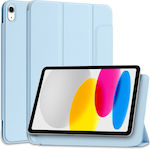 Tech-Protect Smartcase Flip Cover Synthetic Leather / Silicone Sky Blue (iPad 2022 10.9'') 4650858