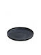 Espiel Dekorative Platte Rund Porzellan Gray 1Stück 30.5x30.5x5cm