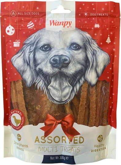Wanpy Christmas Mix Jerky Λιχουδιές Σκύλου με Κοτόπουλο 300gr