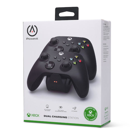 PowerA Dual Charging Station Charging Station for 2 controllers Xbox Series X/S with LED lighting Black