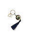 Happyness eye charm blue in keyring