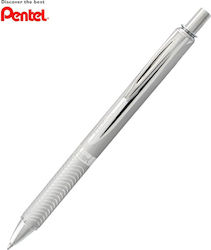 Pentel Pen Ballpoint 0.7mm with Silver Ink Silver Body