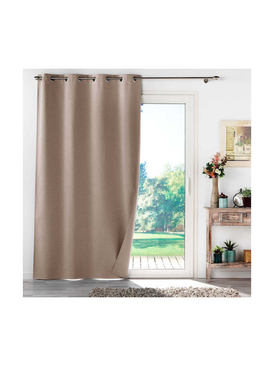 Curtain with Grommets L-C Occultiss Noisette 13...