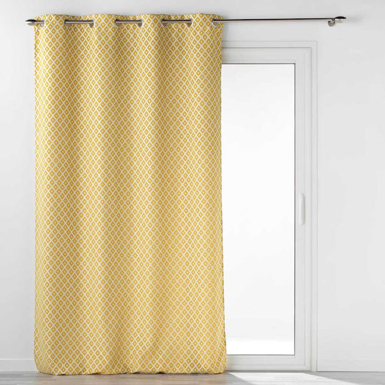 Vorhang mit Grommet L-C Mariella Ocre 140x260cm