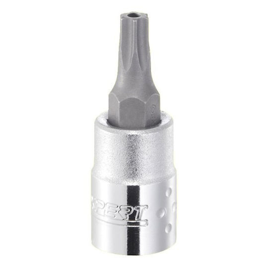 Expert Tools Битов ключ с Torx връх и Квадратно Гнездо 1/4'' Размер T15 1бр