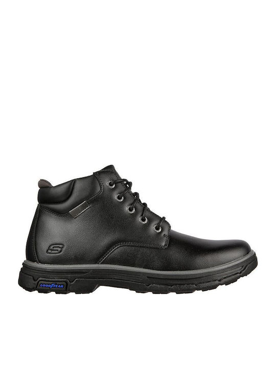 Skechers Segment 2.0 Δερμάτινα Μαύρα Ανδρικά Μπ...