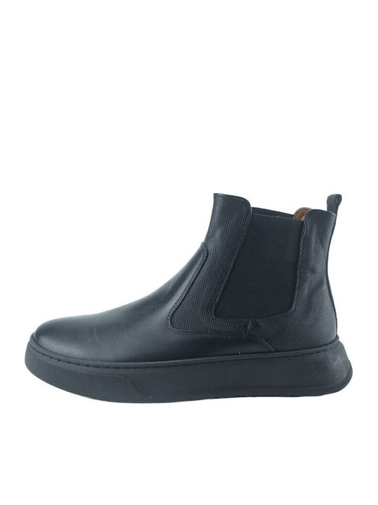 Antonio Shoes Δερμάτινα Μαύρα Ανδρικά Chelsea Μ...