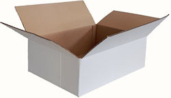 Gagabox Χαρτοκιβώτιo Συσκευασίας 3 Φύλλων Λευκό Π45 x Β31 x Υ14εκ.