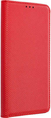 Smart Synthetic Leather Book Red (Moto E22)