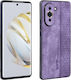 AZNS Umschlag Rückseite Synthetisches Leder Lila (Huawei Nova 10)