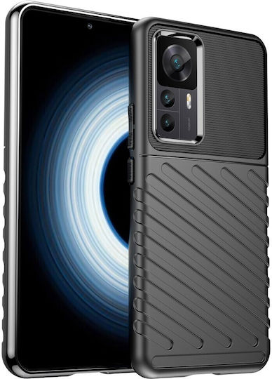 Thunder Back Cover Plastic / Silicon Negru (Xiaomi 12T / 12T Pro - Xiaomi 12T / 12T Pro)