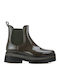 Women's Short Mid Heel Wellies Khaki