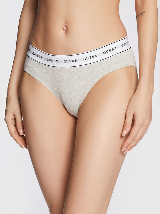 Guess Carrie Βαμβακερό Γυναικείο Slip Γκρι