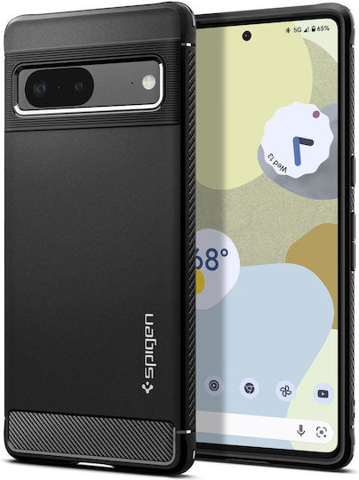 Spigen Rugged Armor Back Cover Σιλικόνης 2mm Matte Black (Google Pixel 7)