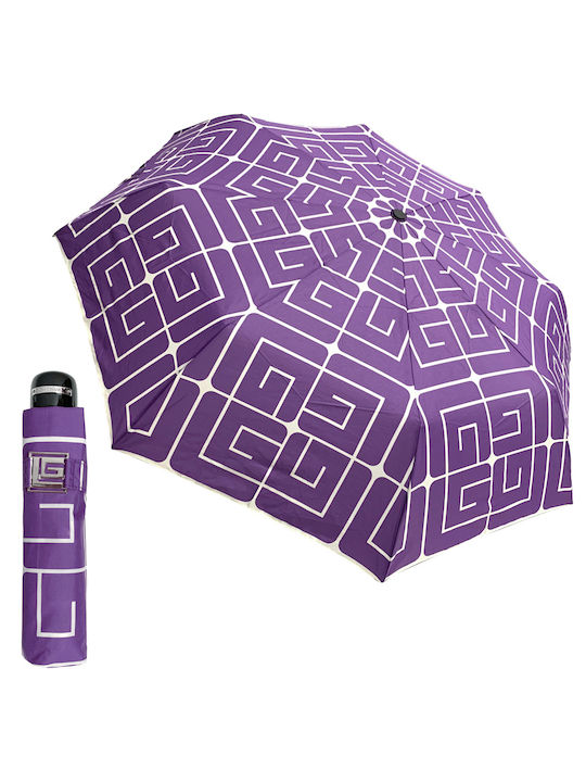 Guy Laroche Windproof Umbrella Compact Purple