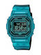 Casio G-Shock Uhr Chronograph Batterie mit Blau Metallarmband