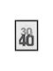 A-s Black Wooden Photo Frame with Black Frame