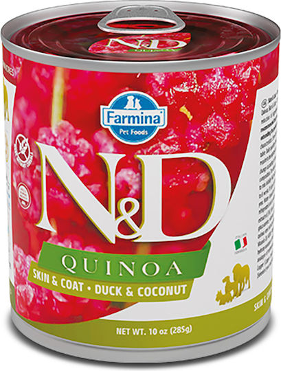Farmina Quinoa Skin & Coat Wet Food Dogs in Cans with Duck Grain-Free & Gluten-Free 285gr