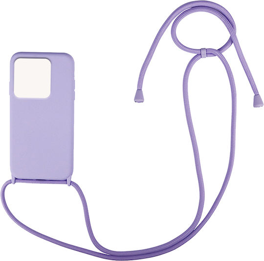 Sonique CarryHang Back Cover Silicone 0.5mm with Strap Lilac (Redmi 10A)
