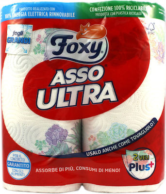 Foxy Paper Towel 2 Rolls 2-Ply 210gr