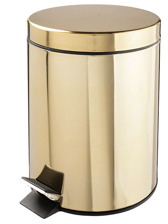 Interflex BA-54938 187468 Metallic Bathroom Basket 5lt Gold