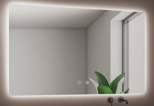 Imex Italia Square Bathroom Mirror Led Touch 80x80cm