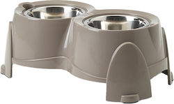 Savic Ergo Feeder Ανοξείδωτο Μπολ Φαγητού 2x 1.5lt
