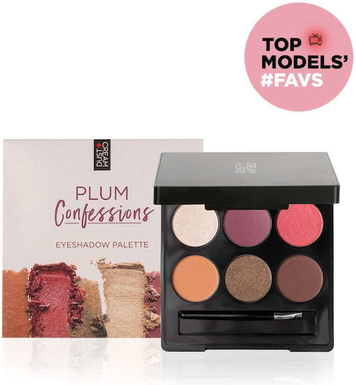 Dust+Cream Plum Confessions Palette with Eye Shadows in Pressed Powder Form 9.6g